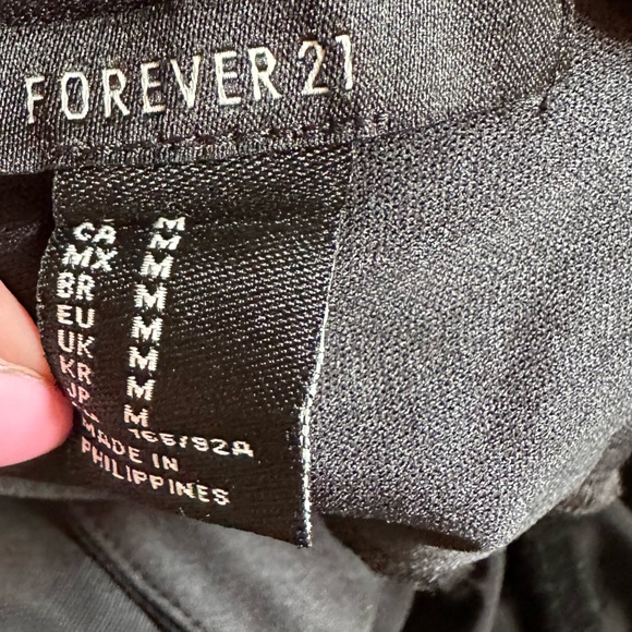 Forever 21 Black Mesh Bodysuit - Size Medium - Picture 4 of 6